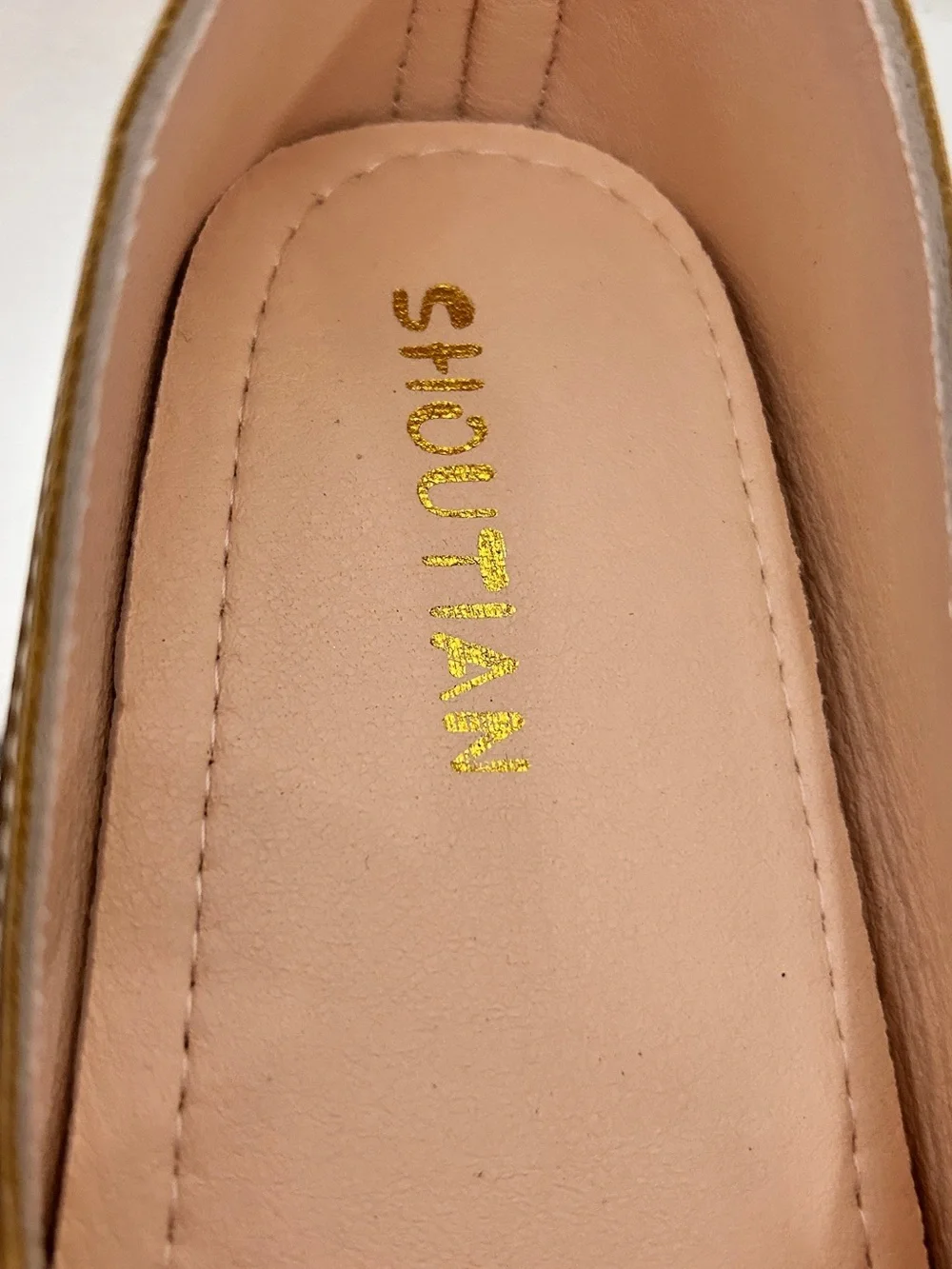 Girls Gold Pearl Mary Jane Flats EU 35 US 4 Dress Shoes